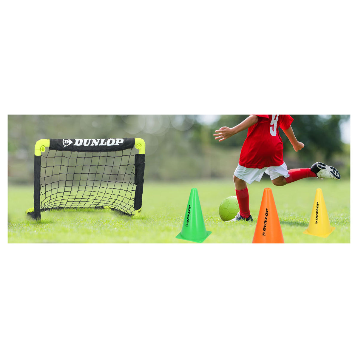 Dunlop voetbalgoal met grondpinnen, set van 2