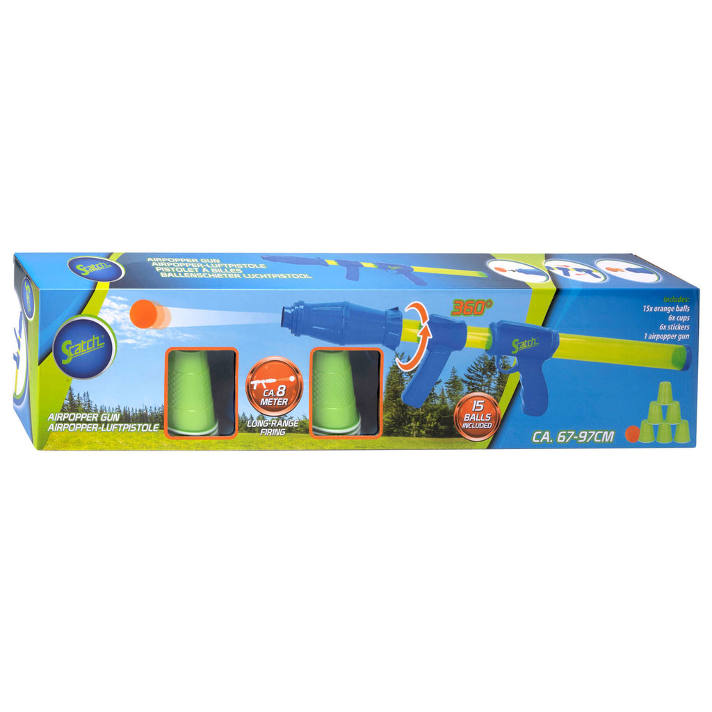 Scratch Ball Shooter mit 15 Bällen und 6 Beuteln