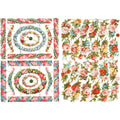Https: www.cchobby.nl vintage-plaatjes-kleine-bloemen-vel-16-5x23-5-cm-2-vel-1-doos