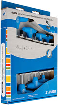 Unior tools t-handle hex wrench set 193hxcs