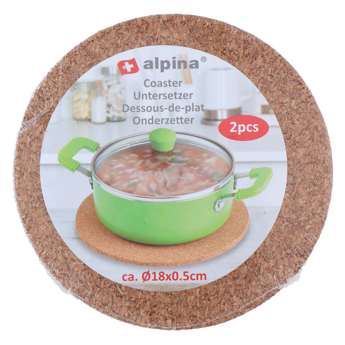 Alpina onderzetter 18cm, 2st.
