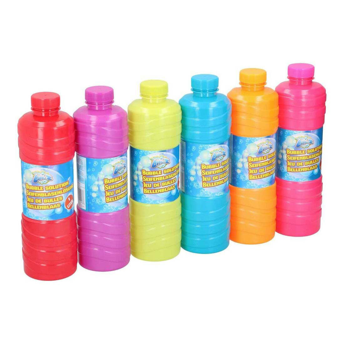 Eddy toys bellenblaas 1l met staf - bellenblaas met vloeistof - zeepbellen maken buiten - inclusief bellenblaas staf - 1 willekeurige kleur