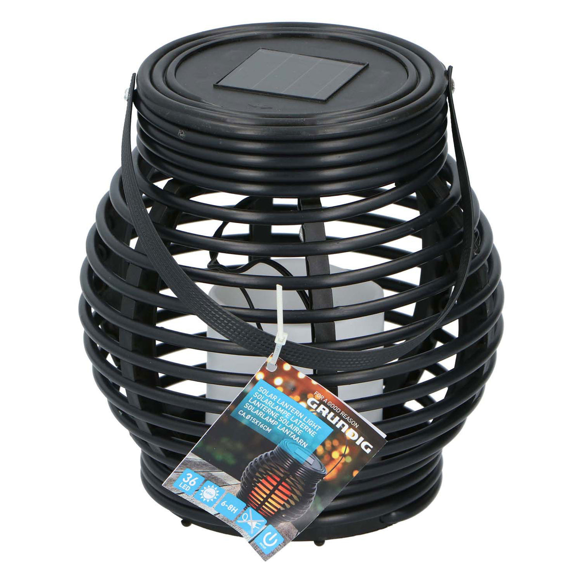 Lantaarnlamp solar, 15x16cm