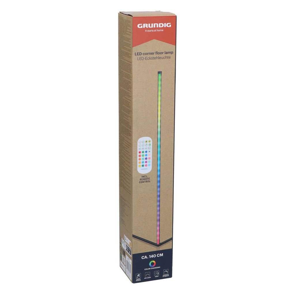 Grundig LED-Eckleuchte mit Fernbedienung, 140 cm