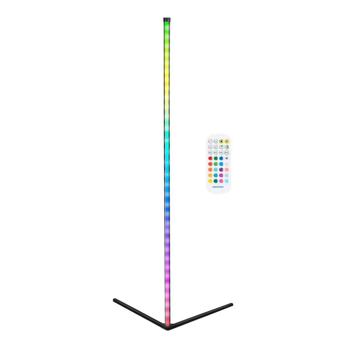 Grundig LED-Eckleuchte mit Fernbedienung, 140 cm