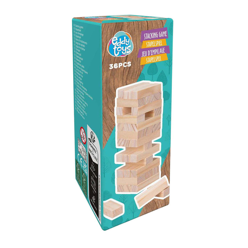 Holzstapelspiel, 36-teilig.