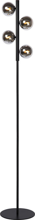 Lucide tycho - vloerlamp - 4xg9 - zwart
