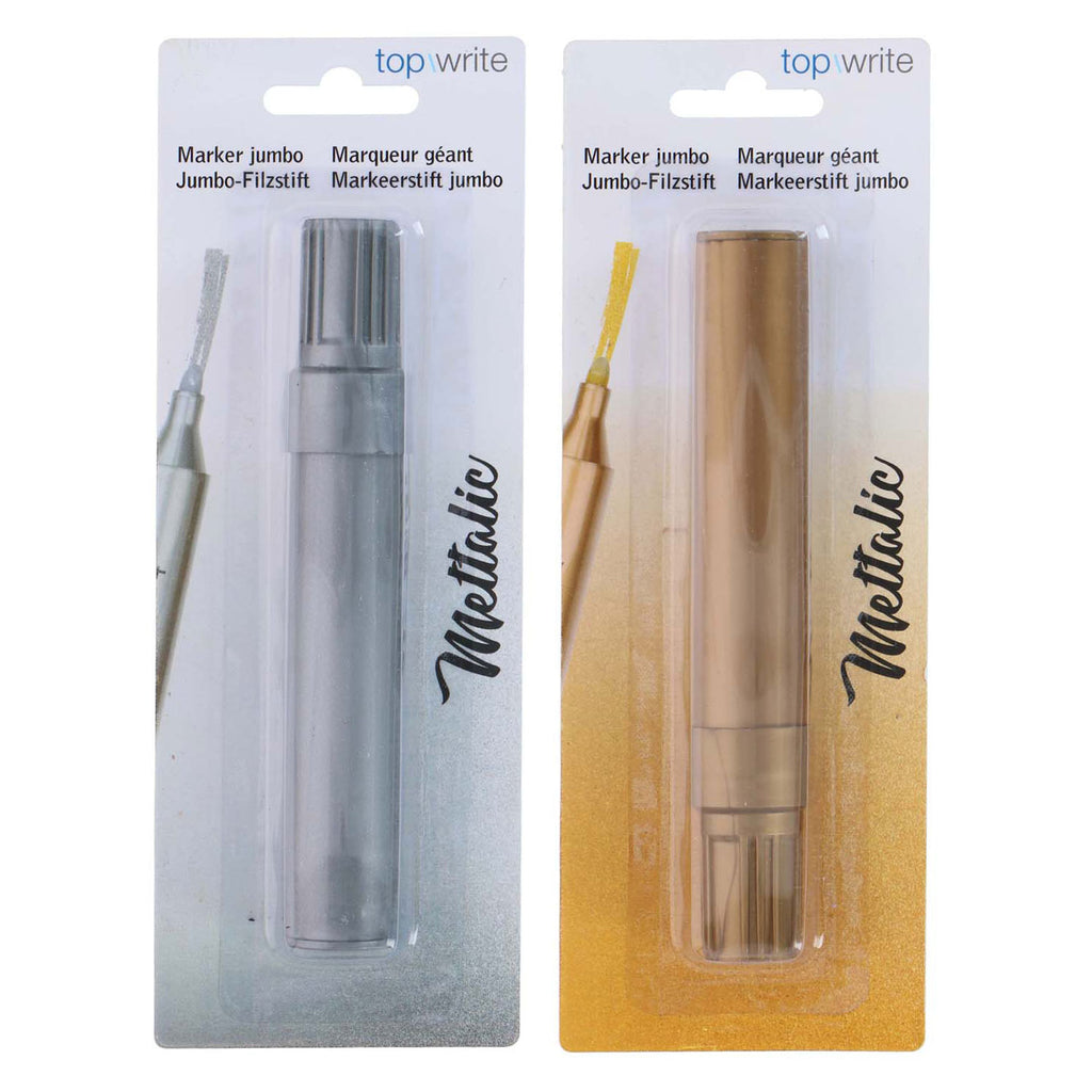 Jumbo-Textmarker (gold oder silber)