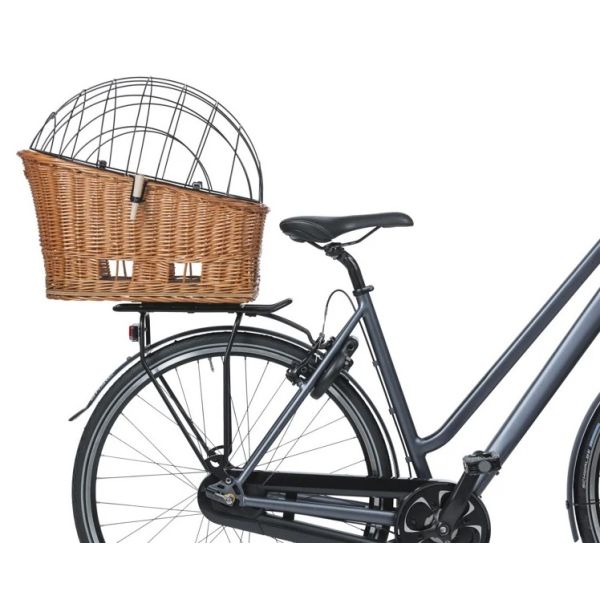Basil Pasja M MIK Hunde-Fahrradkorb - Natur