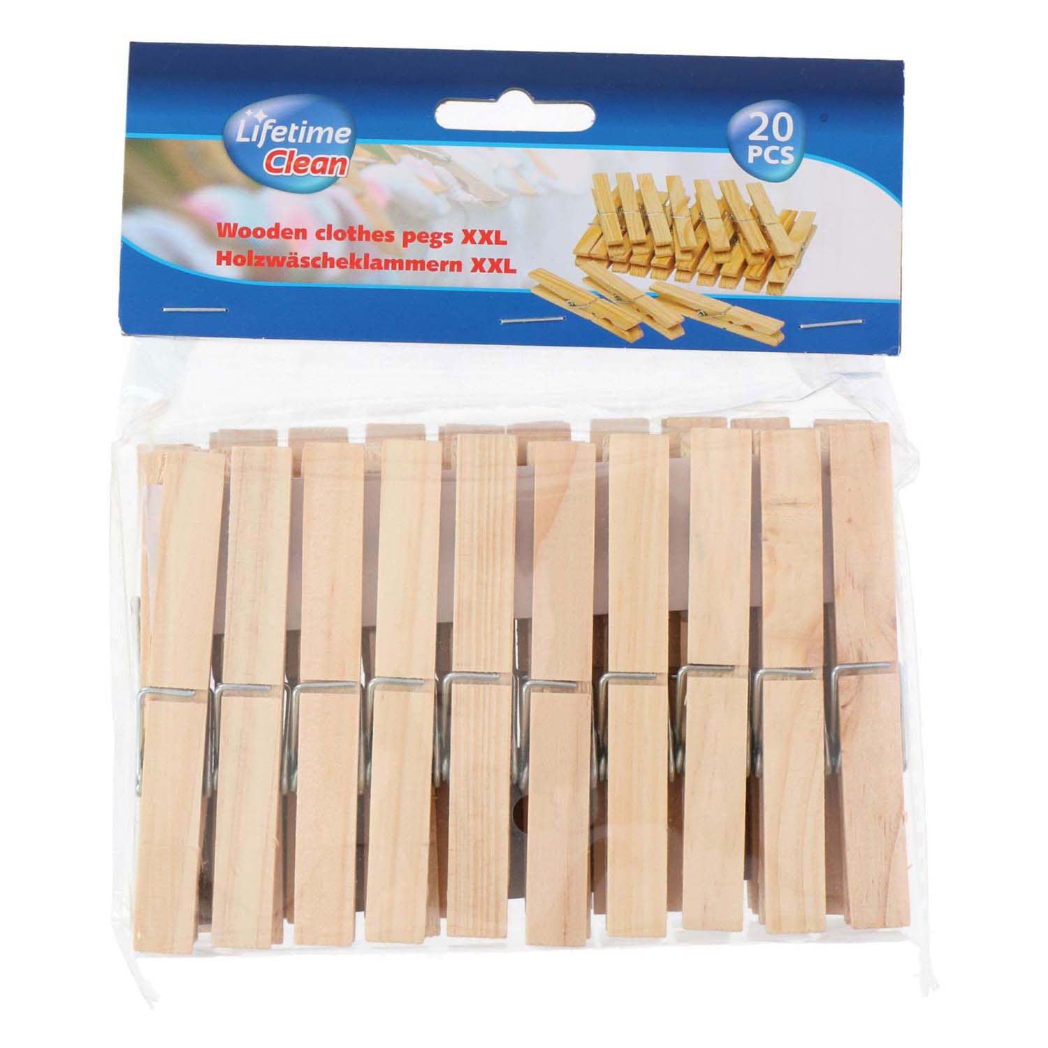 Lifetime clean wasknijpers xxl, 20st.