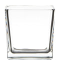Hakbijl glass glazen vaas kubus 10x10x10cm