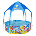 Bestway my first frame zwembad splash-in-shade play rond met uv zonnescherm, 183cm