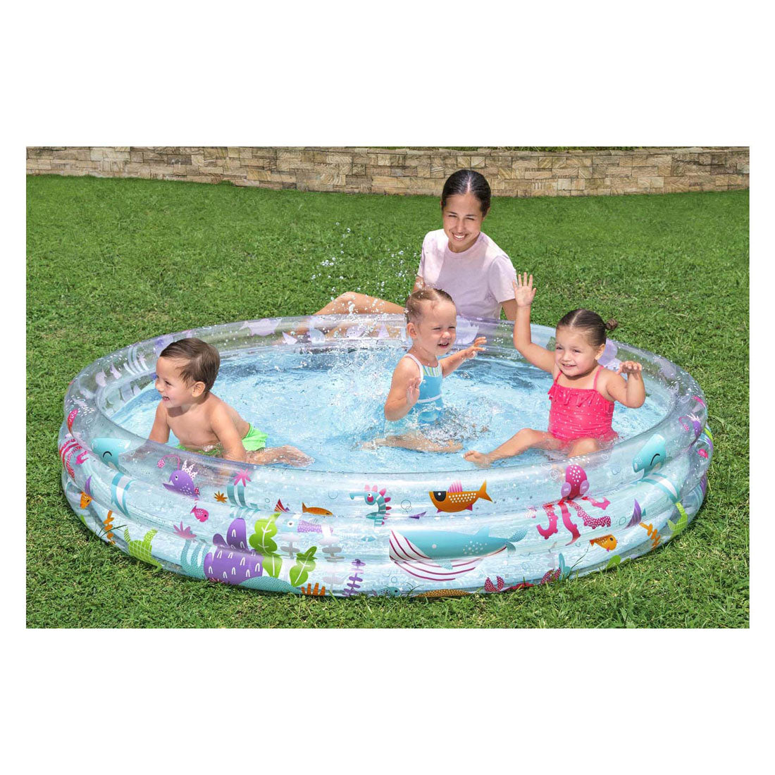 Bestway kinderbad rond onderwaterleven, 183cm