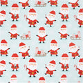 Inpakpapier, kerstman met slee, b: 50 cm, 80 gr, mint groen, 100 m 1 rol
