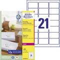 Gerecycleerde etiketten voor laserprinters quickpeel lr7160-100 63,5x38,1mm