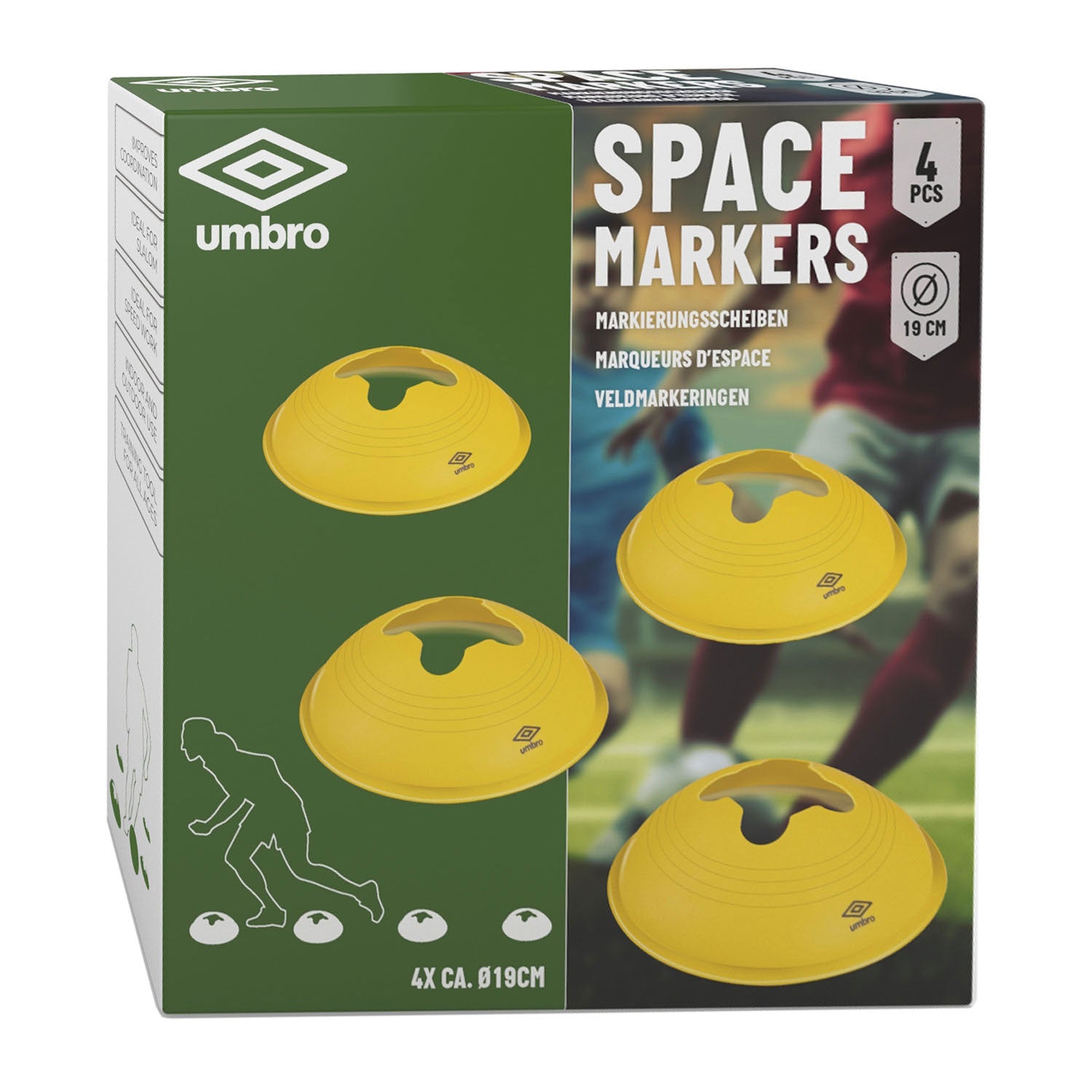 Umbro-Spielfiguren, 4 Stück.