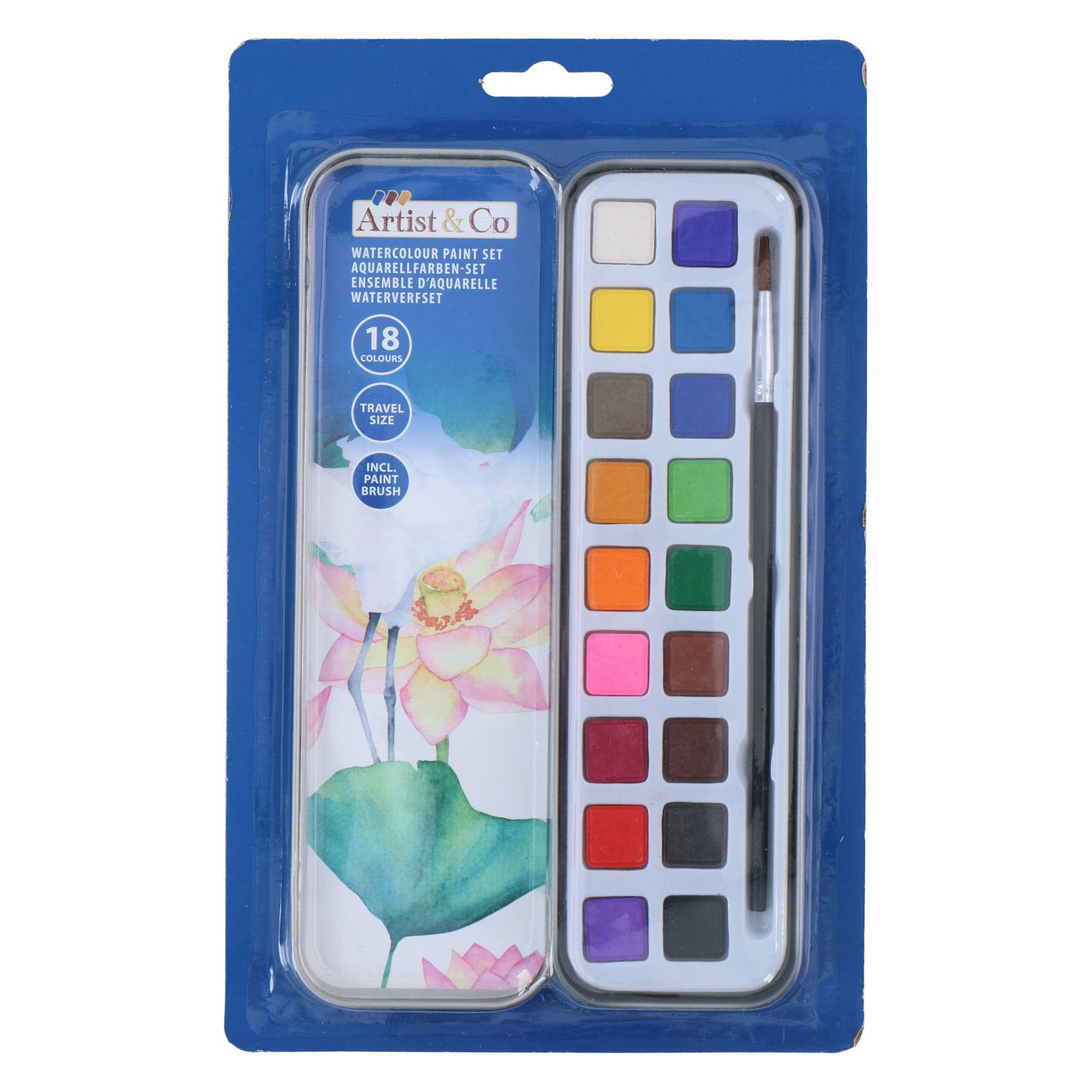 Aquarellset, 19-teilig.