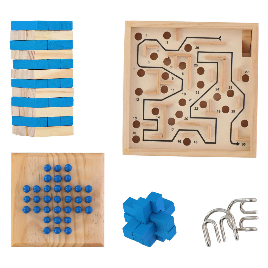 Bongers Toys Denkspiele 5in1, 81 Teile.