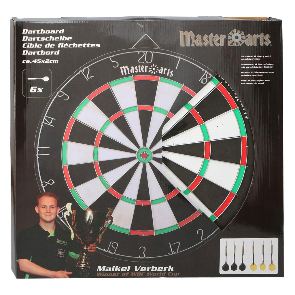 Master Darts Dartscheibe mit Pfeilen