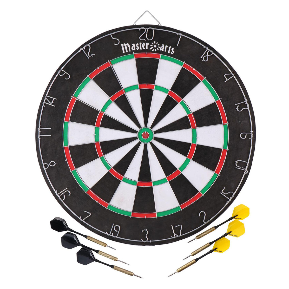 Master Darts Dartscheibe mit Pfeilen