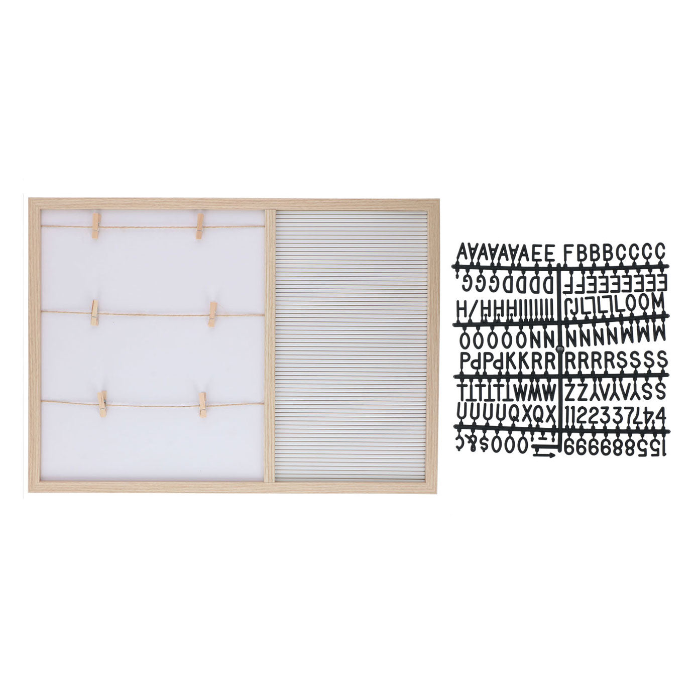 Memotafel und Bilderrahmen aus MDF, 57 x 41 cm