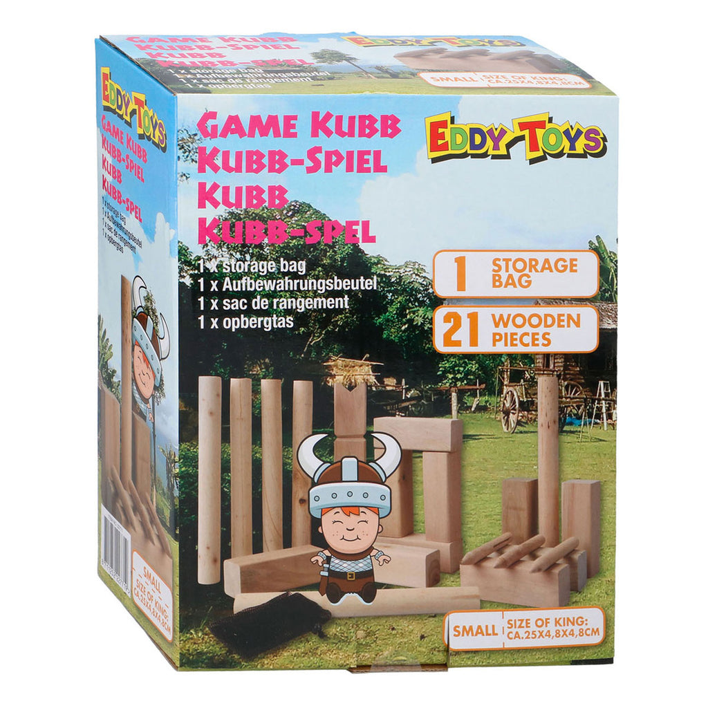KUBB Holz-Wurfspiel, 21-teilig.