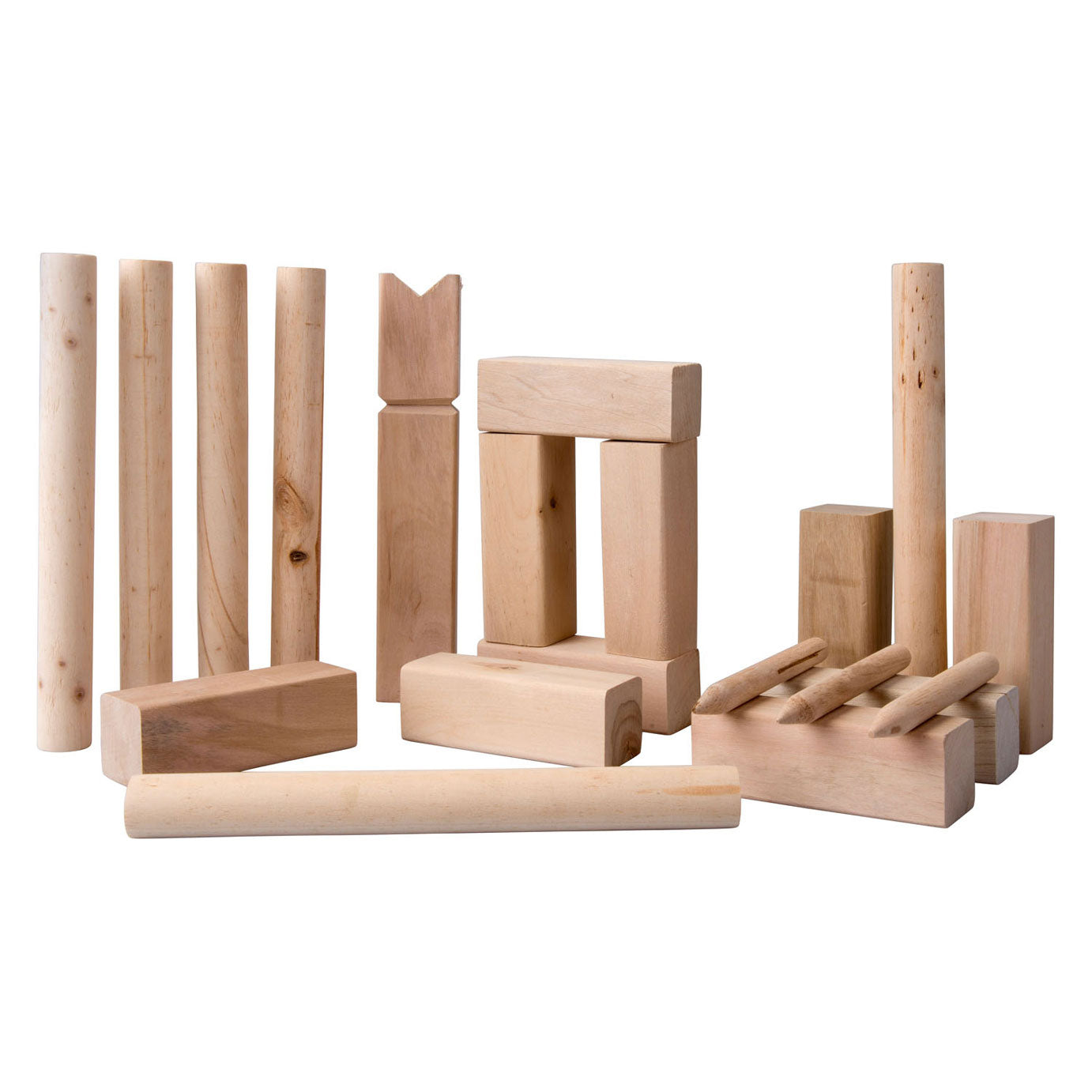 KUBB Holz-Wurfspiel, 21-teilig.