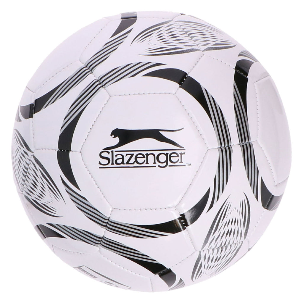 Merkloos sans marque slazenger voetbal maat 5 - football size 5 voor training en wedstrijd - voetbal voor buiten en sportveld - assorti kleuren zwart, blauw of rood - standaard voetbalmaat