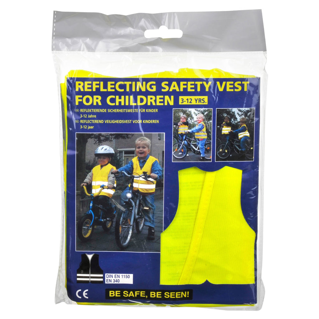 All ride veiligheidsvest kinderen 3-12 jaar geel