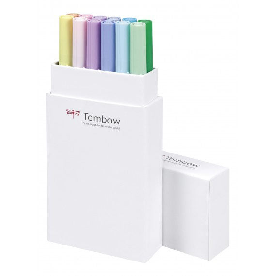Tombow • brush pen abt dual brush pen set pastel colours 12pcs