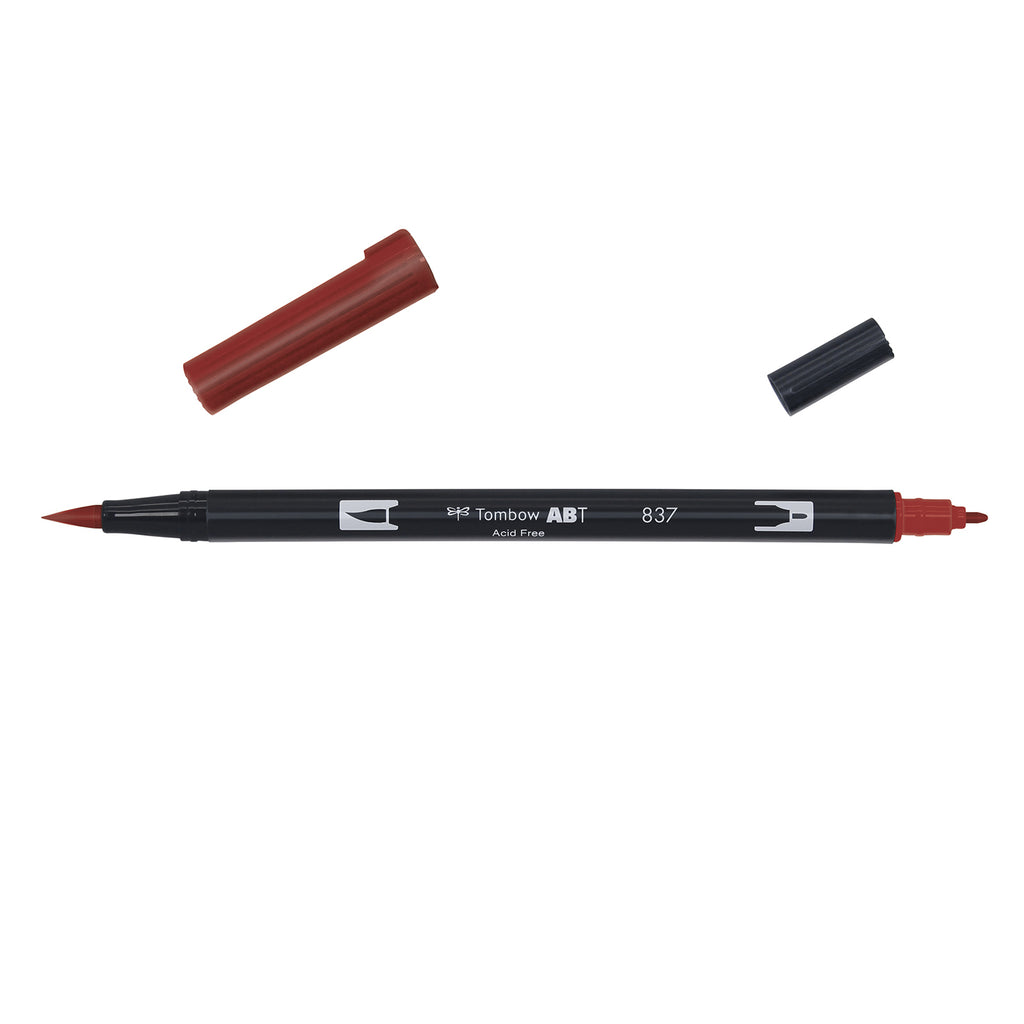 Tombow • brush pen abt dual brush pen wine red