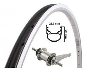 Kgs achterwiel 28 inch (622) alu velg mach zilver ventura remnaaf