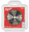 Milwaukee diamantschild 76mm dh