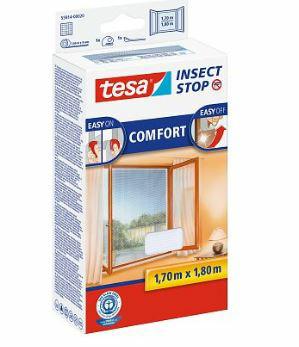Tesa zwarte venster muggennet 1,7 x 1,8 m comfort