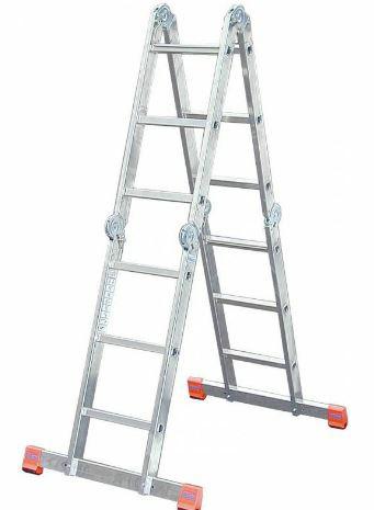 Krause een gelede ladder 4x3 multimatisch 4,40m ds. rob