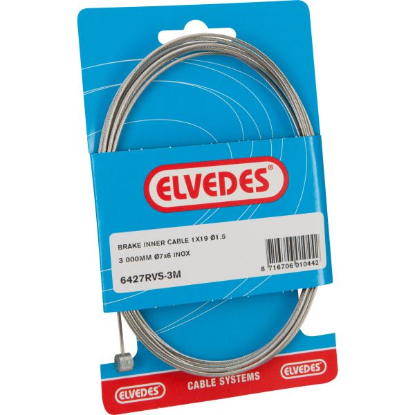 Elvedes Rem Innenzug 5000 mm Edelstahl ø1,5 mm T-Nippel (auf Karte)