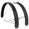Eurofender spatbord set tempo square 28 inch 65mm - zwart