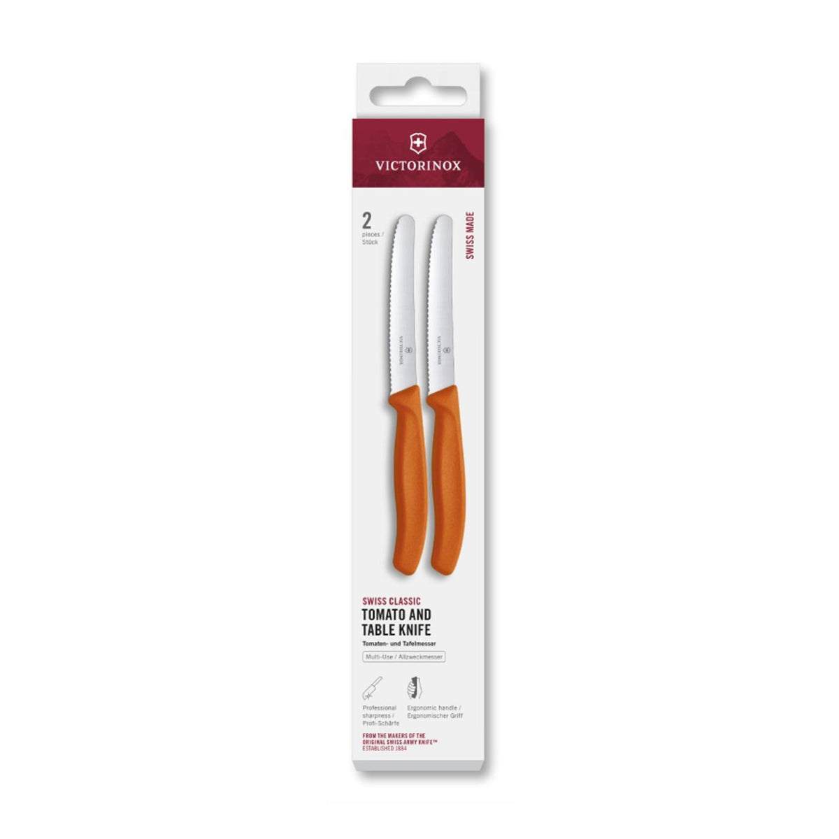 Victorinox tomatenmes 2st oranje kartel