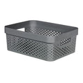 Curver infinity dots opbergmand 11 l antraciet | 2 stuks