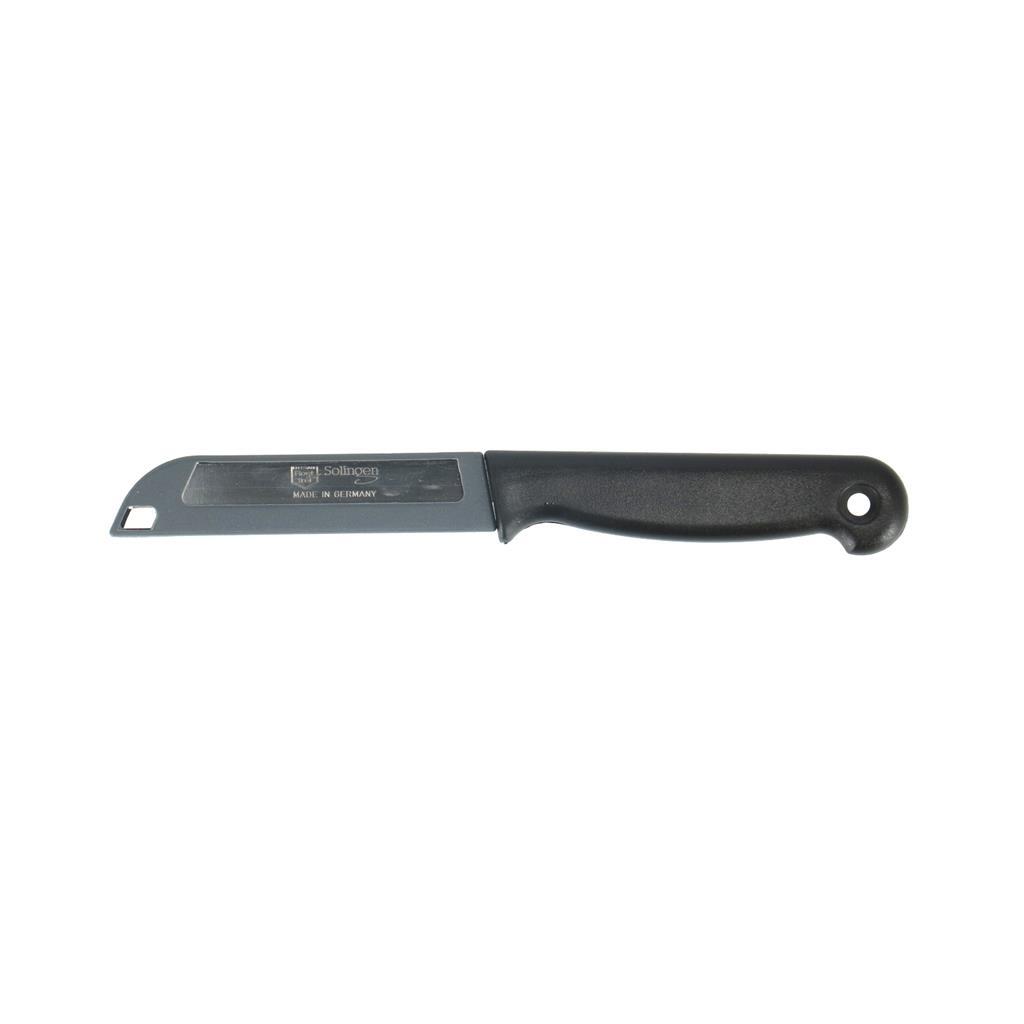 Solinger Schälmesser, Edelstahl, schwarz
