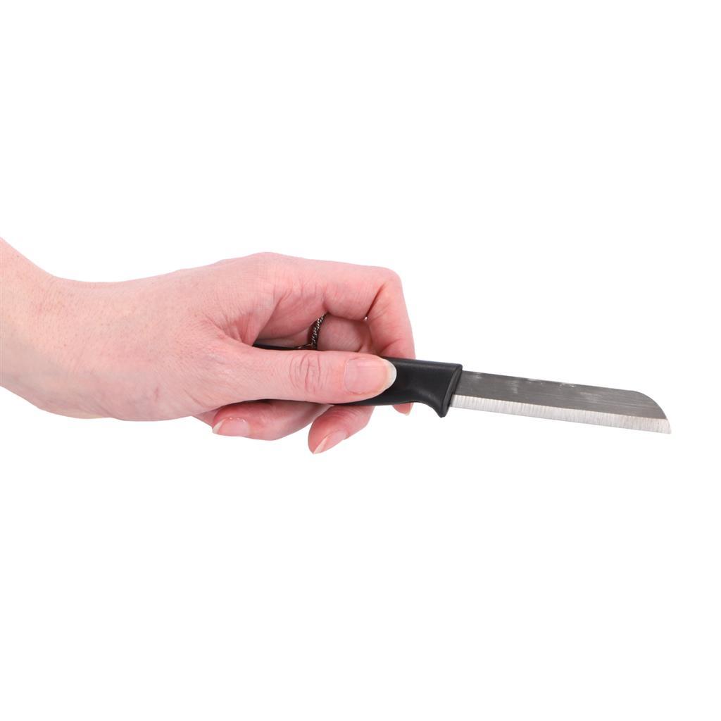 Solinger Schälmesser, Edelstahl, schwarz