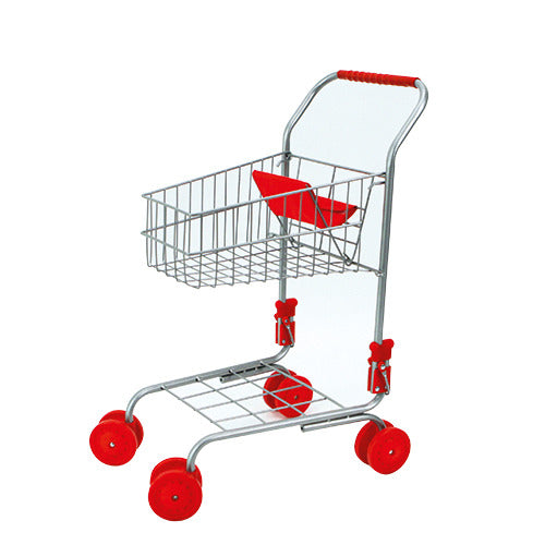 Winkelwagen rood metaal