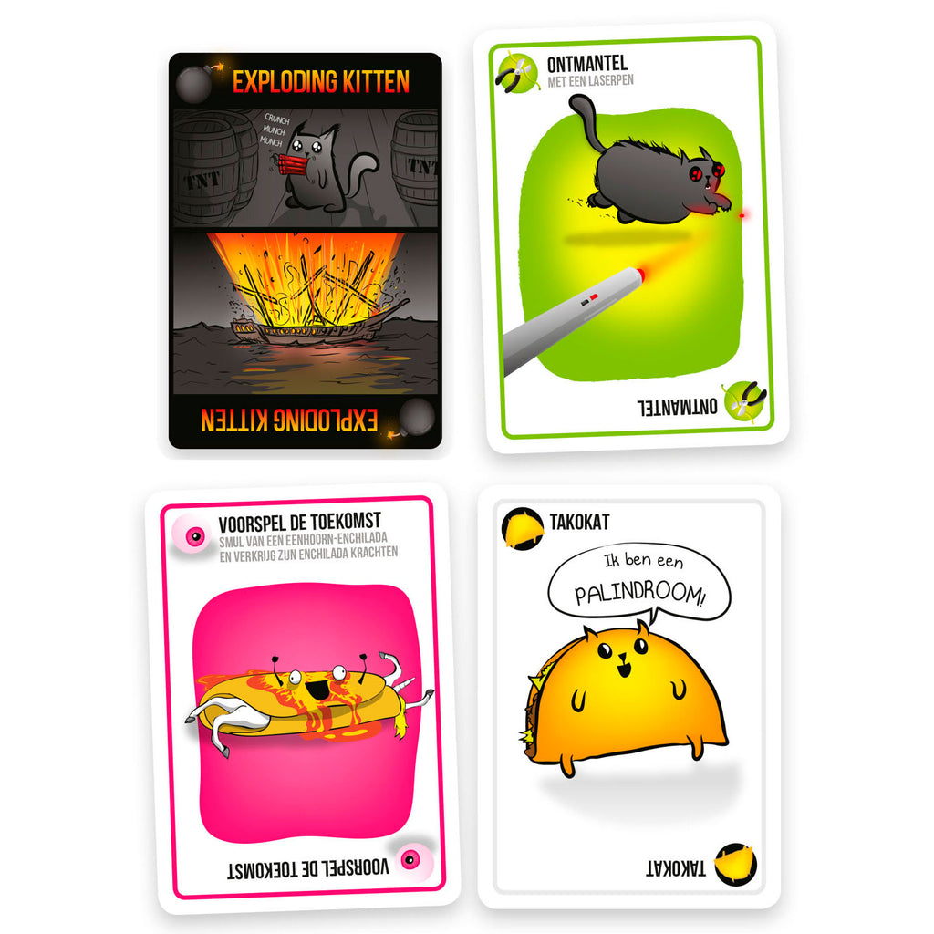 Exploding kittens originele editie - kaartspel vol spanning en humor - 2 tot 5 spelers - vanaf 7 jaar