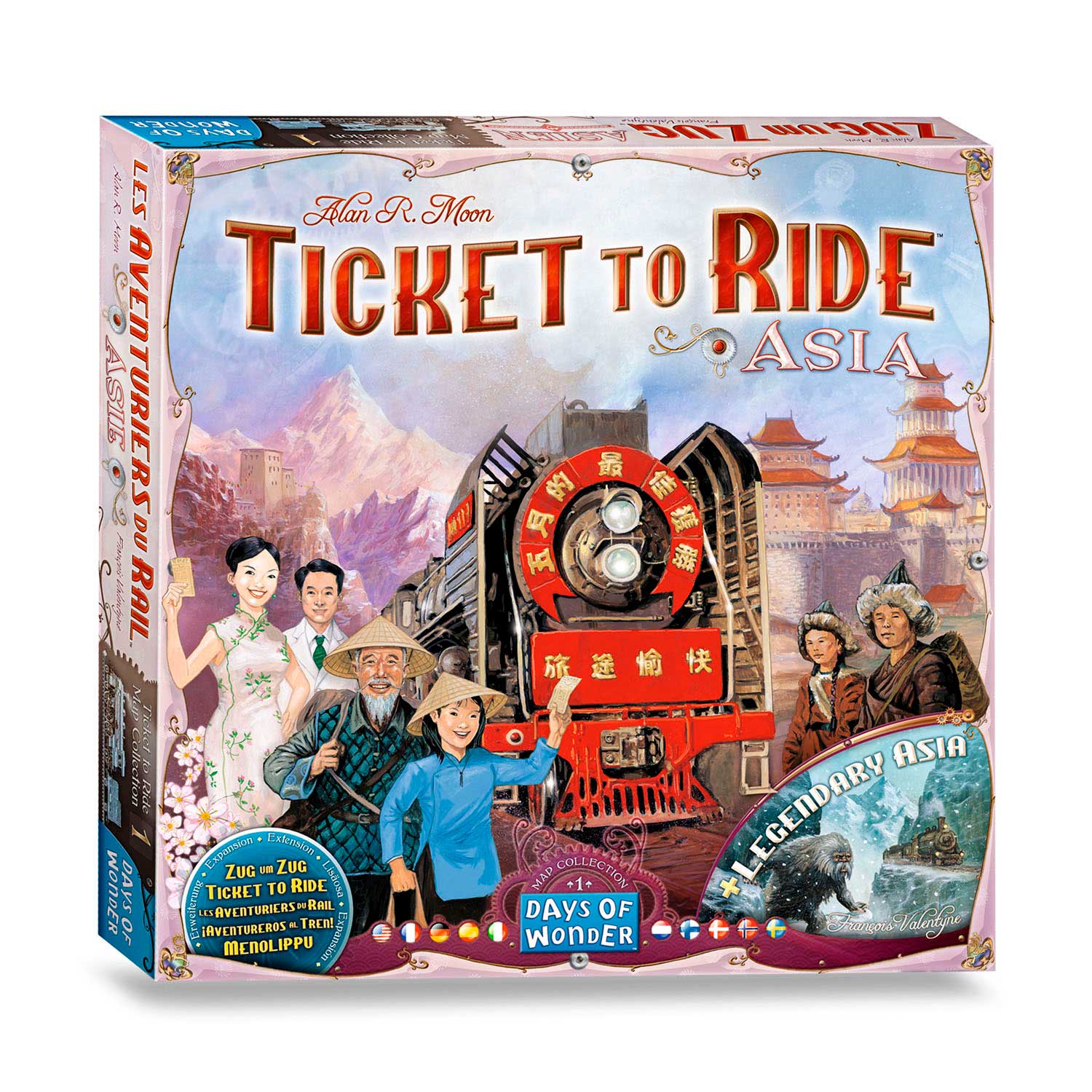 ASMODEE TOICK, um das Asien-Brettspiel zu fahren