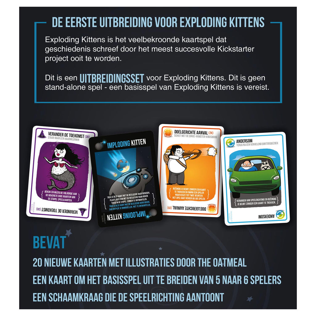Asmodee imploding kittens kaartspel