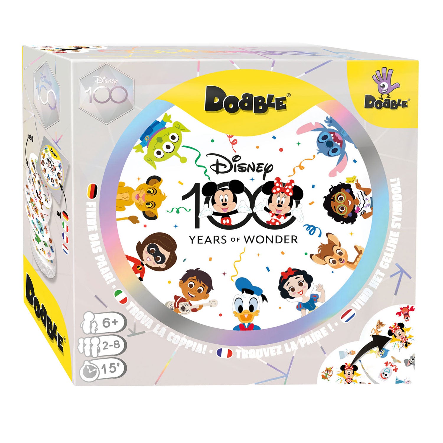 Asmodee Dobble Disney 100-jähriges Jubiläumskartenspiel