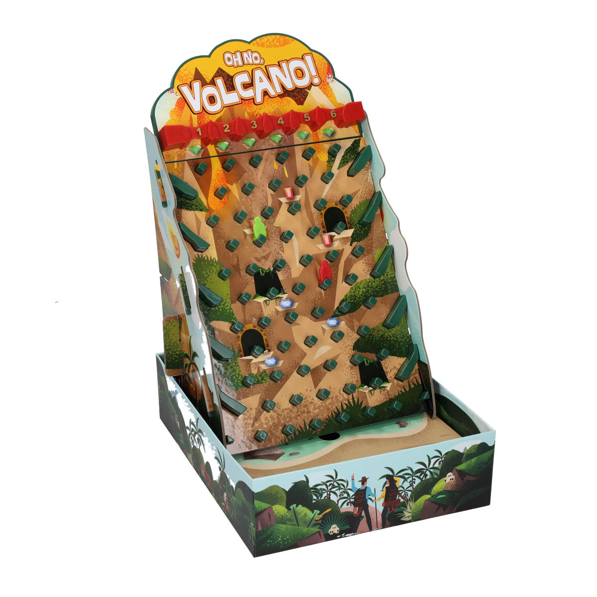 Asmodee Oh nein, Vulkan! Das aufregende Familienspiel voller Action