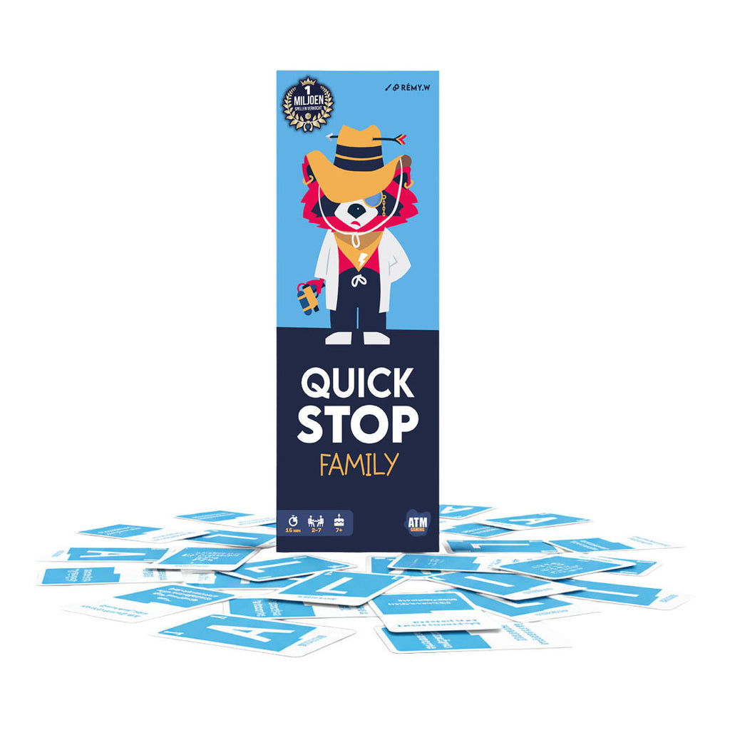 Asmodee quickstop family razendsnel kaartspel (nl versie)