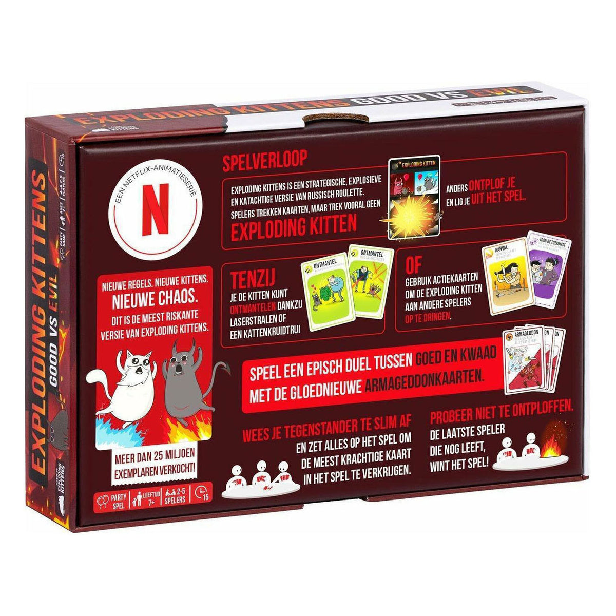 Exploding kittens good vs evil - kaartspel