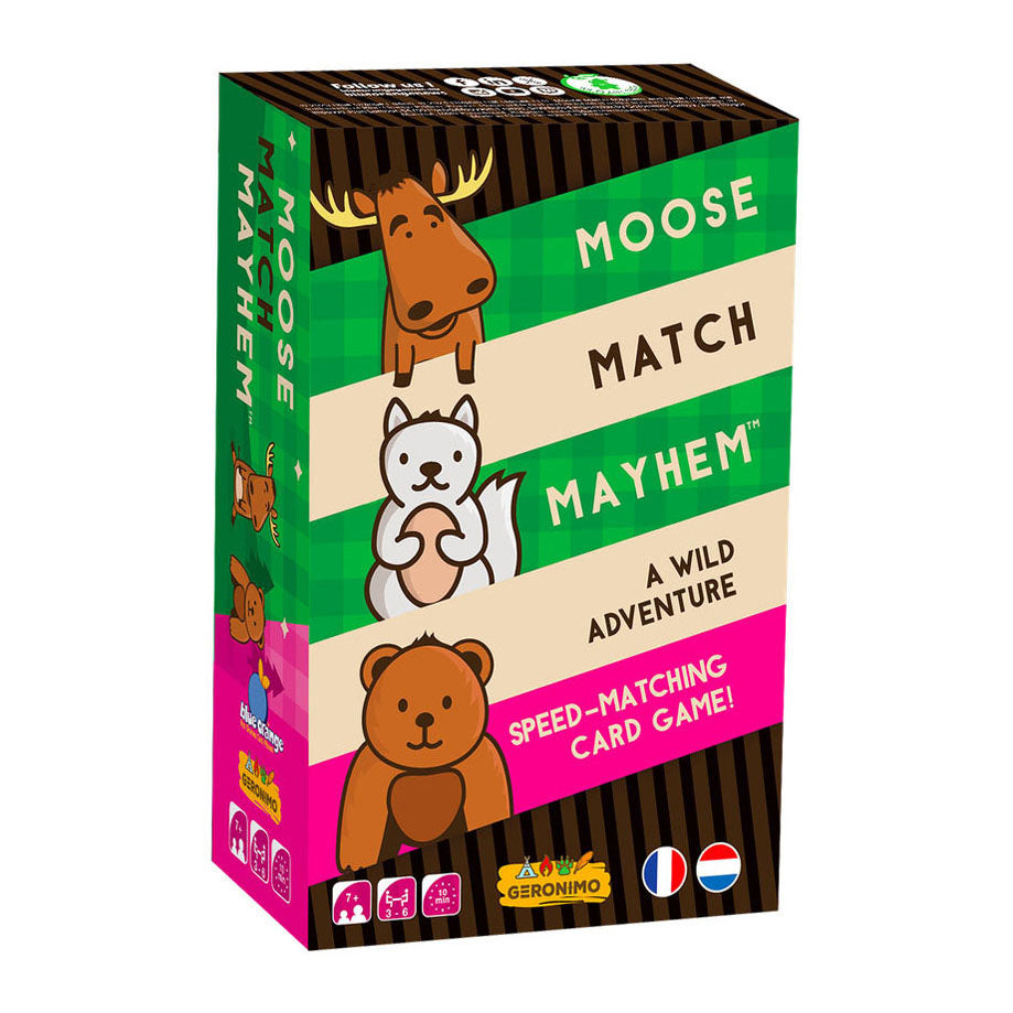 Geronimo games moose match mayhem - - partyspel - kaartspel - vanaf 7 jaar oud - van 3 tot 6 spelers